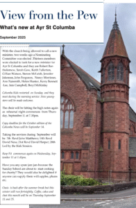 View from the Pew - October 2025