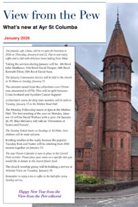 View fom the Pew - January 2026