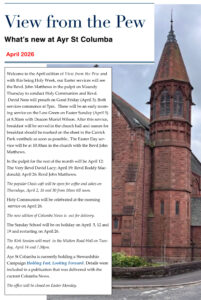 View fom the Pew - April 2026